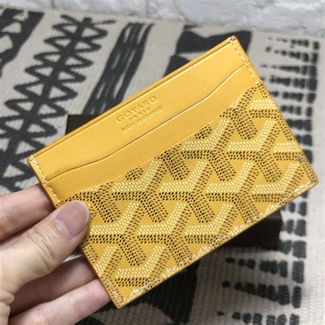 mercari mustard yellow goyard card wallet|Goyard Yellow Wallets for Men .